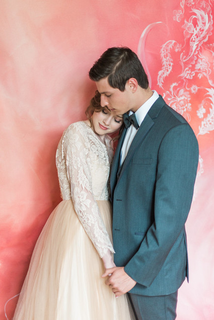 vintage style wedding portraits