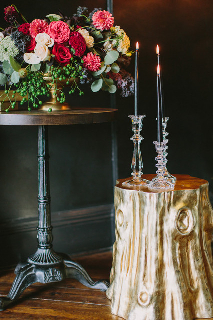 black and gold fall wedding ideas