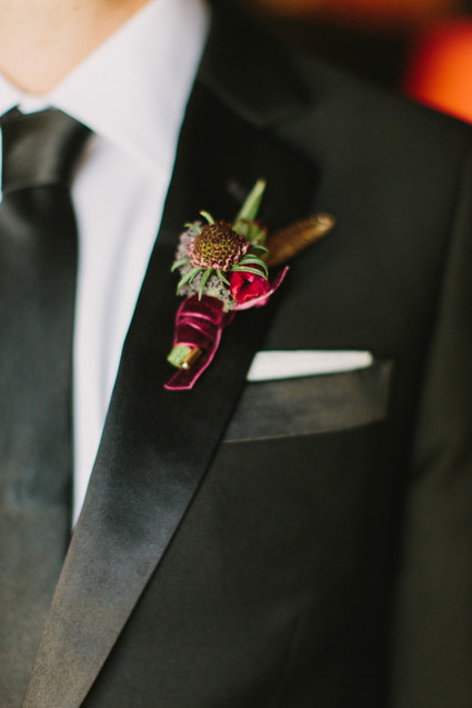 fall boutonniere Inspiration