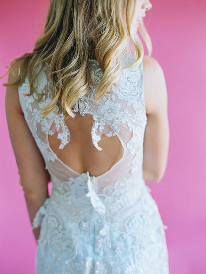 blue wedding dress