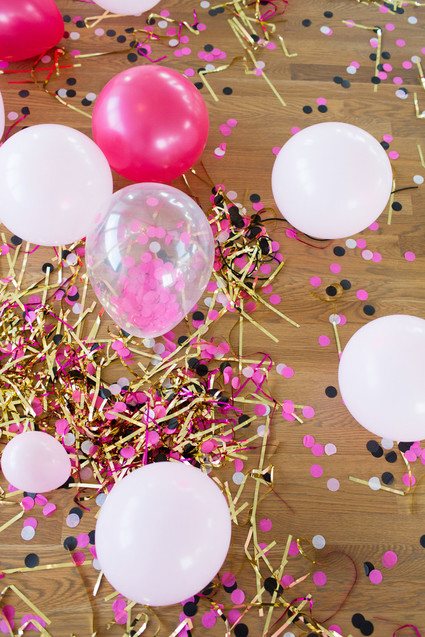 gender reveal balloon drop