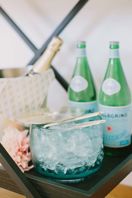 Crate and Barrel ice bucket