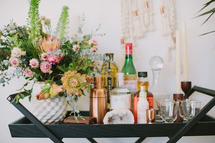 bar cart styling