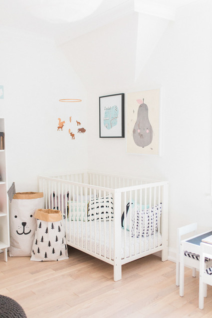 modern pastel shared kids room