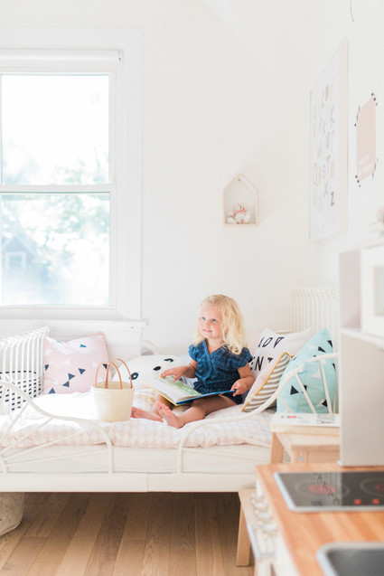 modern pastel shared kids room
