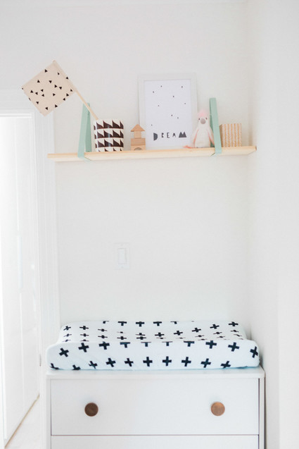 modern pastel shared kids room