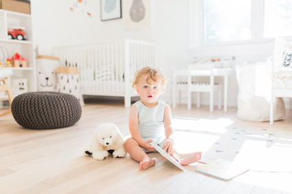 modern pastel shared kids room