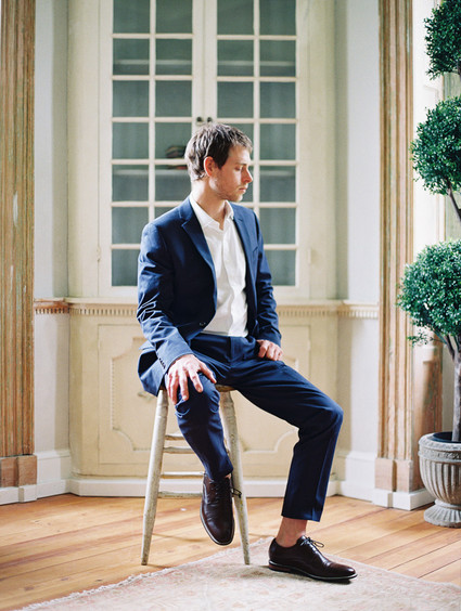 navy groom's suit Inspiration