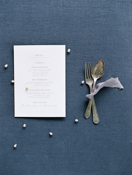 elegant menu