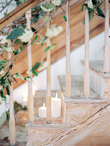 romantic indoor wedding ceremony