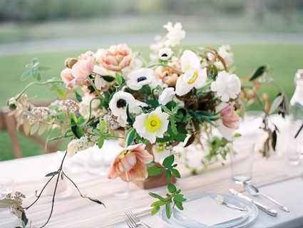 wild romantic spring centerpiece Inspiration