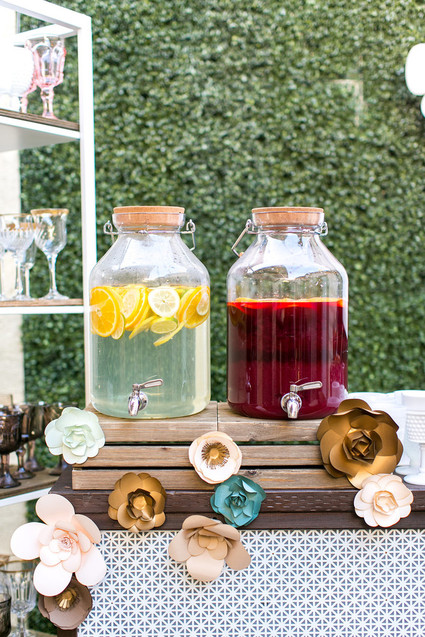 Paper flower decor Inspiration