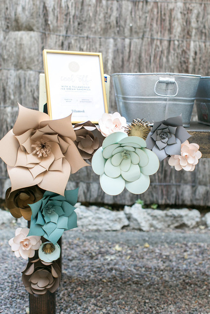 Paper flower decor Inspiration