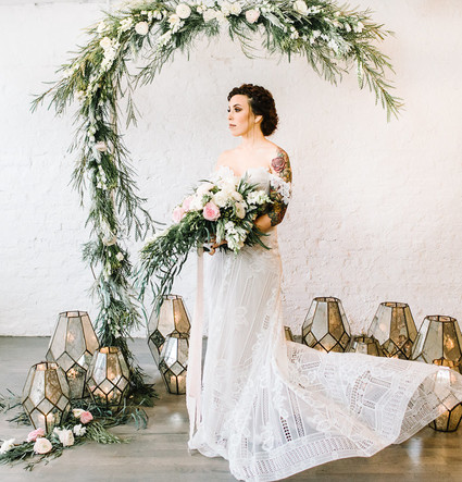 indie feminine wedding inspiration