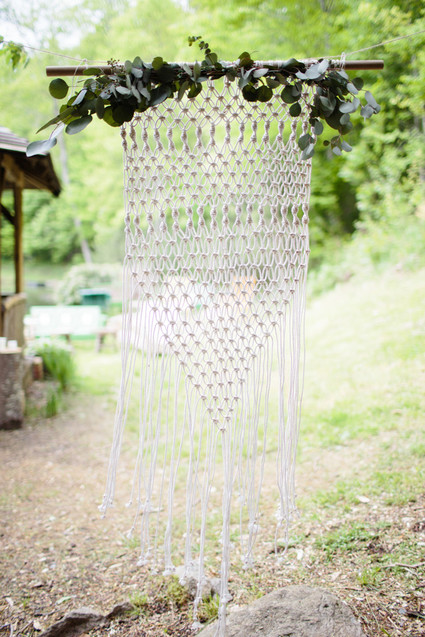 macrame ceremony backdrop