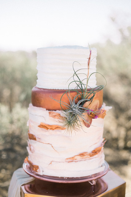 Bohemian wedding cake