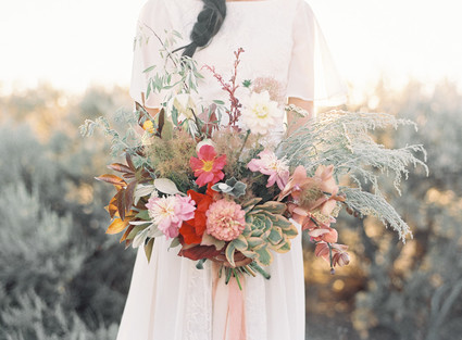 Bohemian bridal bouquet
