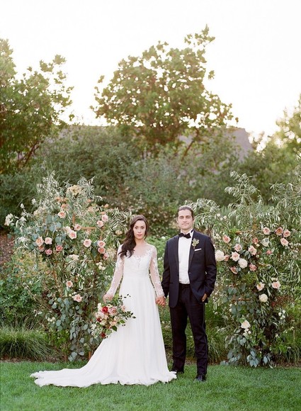 Garden wedding ceremony