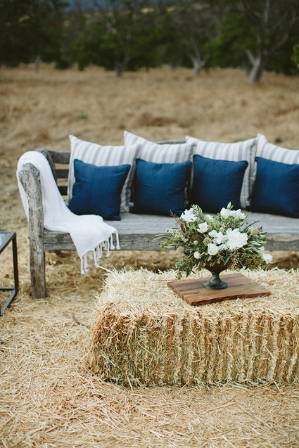 Rustic wedding lounge