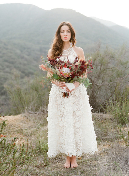 Bohemian bridal fashion inspiration