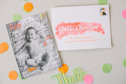 Neon 1st birthday ideas