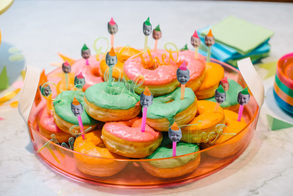 Neon donuts