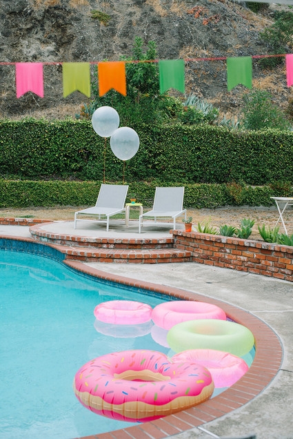 neon pool party ideas