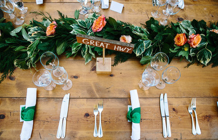Rustic wedding decor