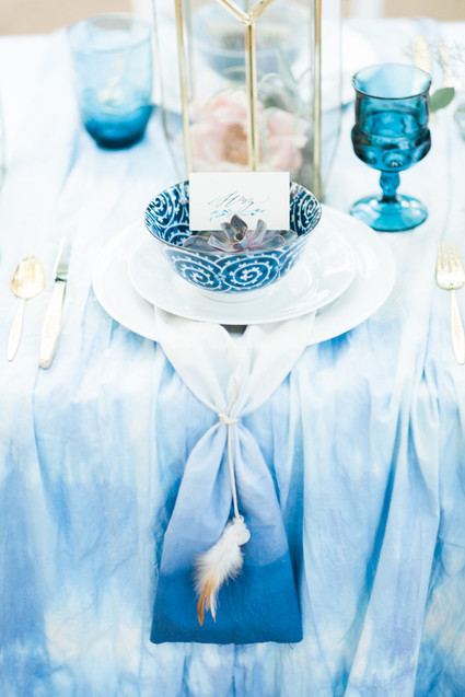 Indigo dyed wedding