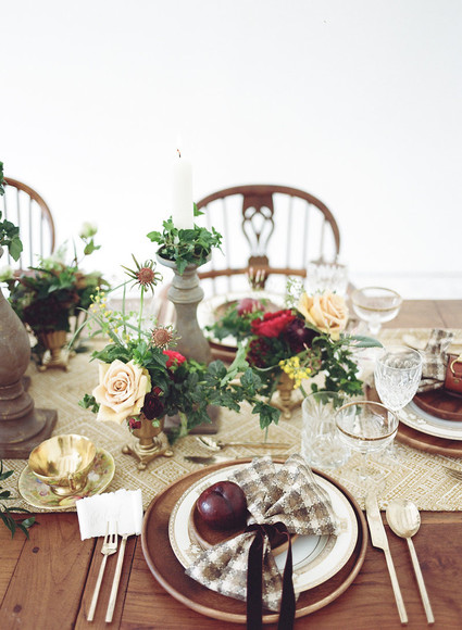 Fall table styling