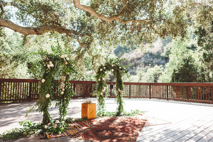 Outdoor wedding ceremony