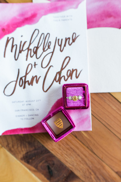 Watercolor wedding invitations