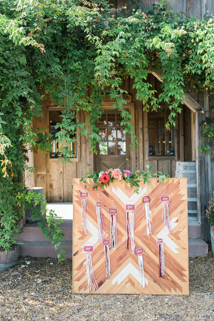 Bohemian wedding decor