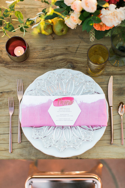 Watercolor escort cards