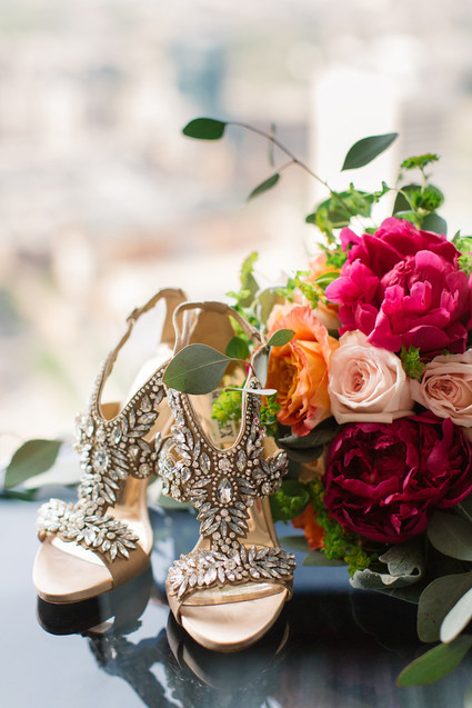 Glamorous wedding shoes
