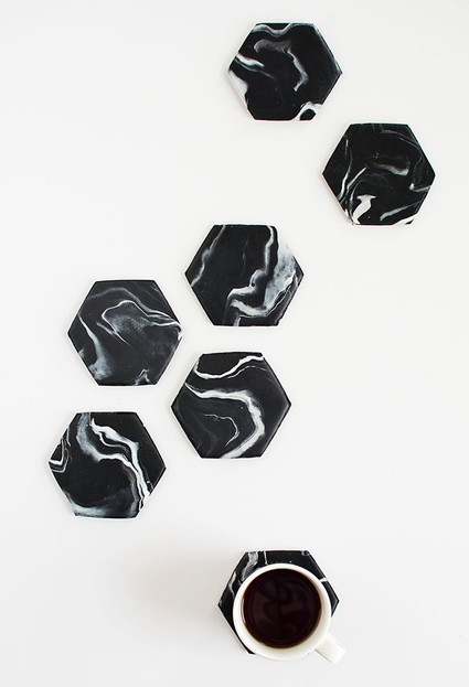DIY marble wedding ideas