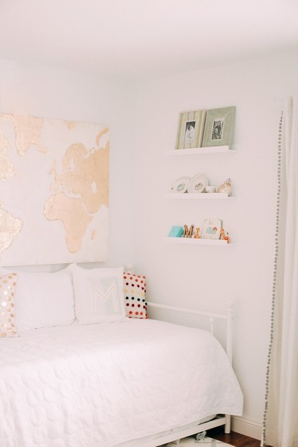 Travel themed girls nursery