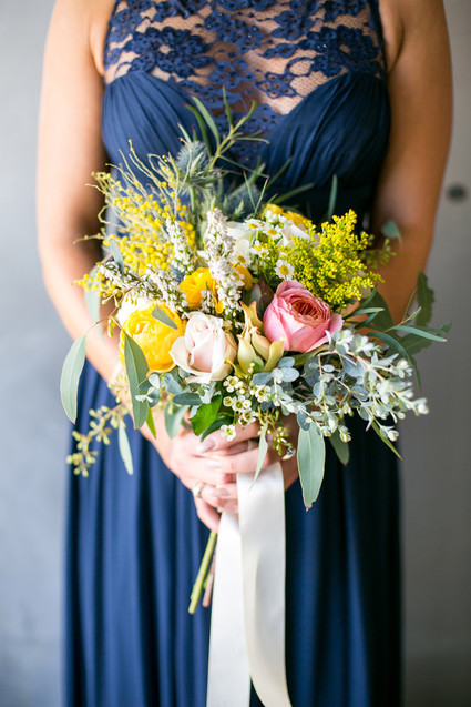Colorful bridal bouquet