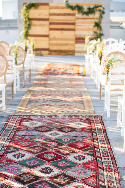 Roof top wedding ceremony