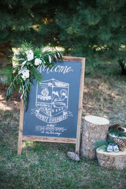 Chalkboard sign