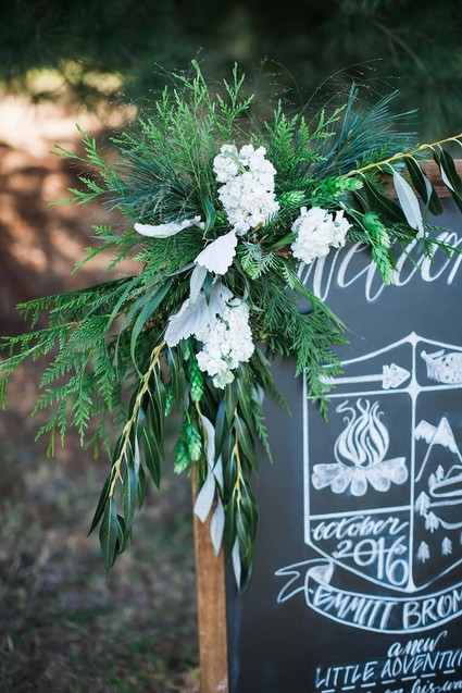 Mountain adventure baby shower