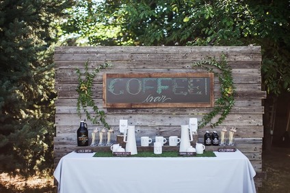 rustic coffee bar