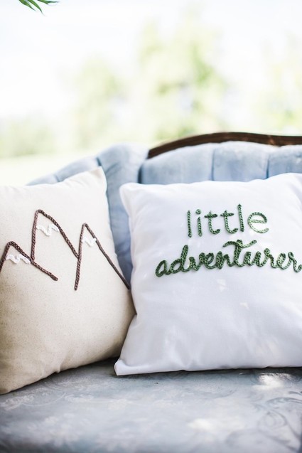 Mountain adventure baby shower