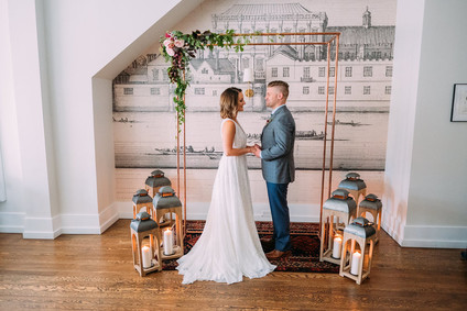 Intimate restaurant wedding inspiration