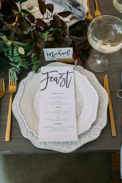 Intimate restaurant wedding inspiration
