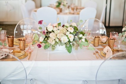 Pink and gold baby shower on 100 Layer Cakelet