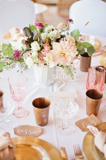 Pink and gold baby shower on 100 Layer Cakelet