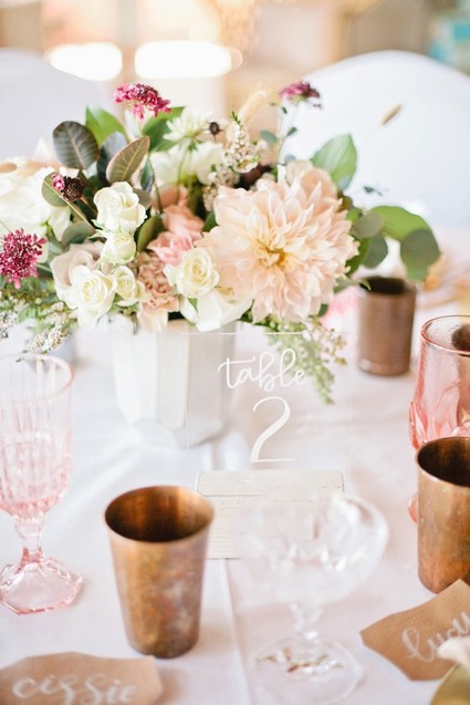 Pink and gold baby shower on 100 Layer Cakelet