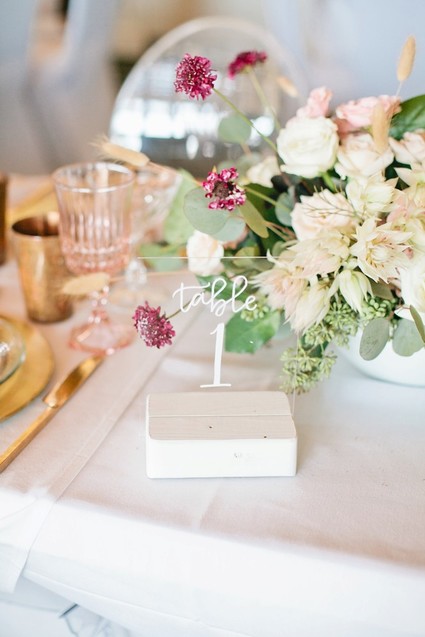 Pink and gold baby shower on 100 Layer Cakelet