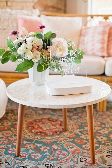 Pink and gold baby shower on 100 Layer Cakelet